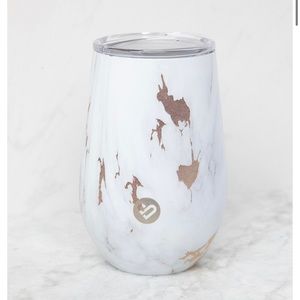 Silver icing tumbler